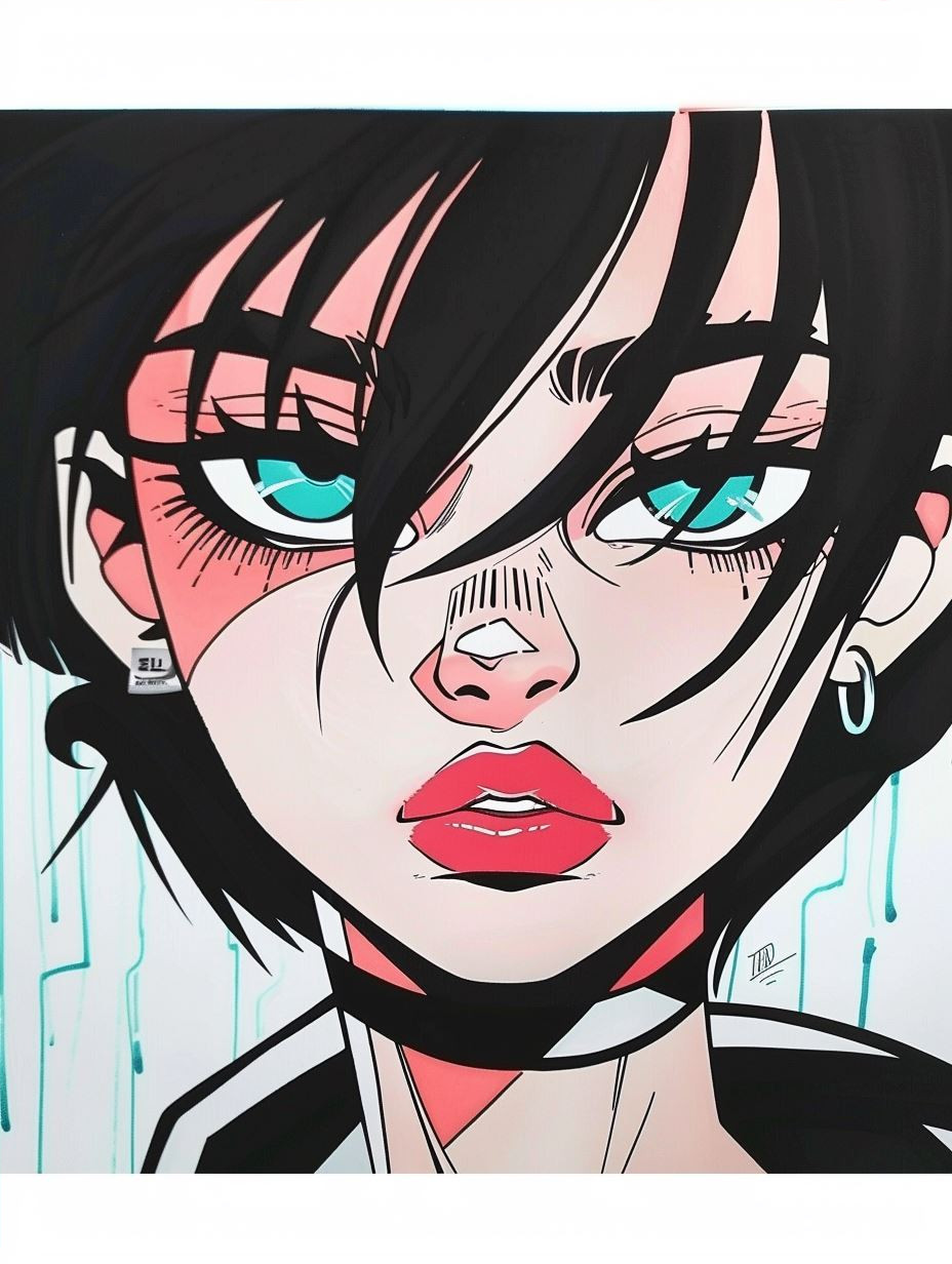 Neon Gaze Comic Art