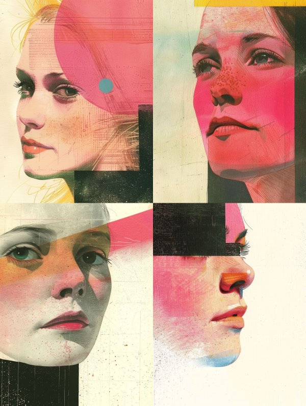 Neon Pop Collage