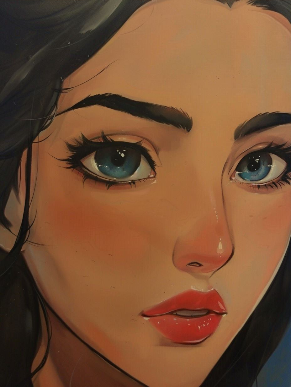 Vivid Gaze Portrait