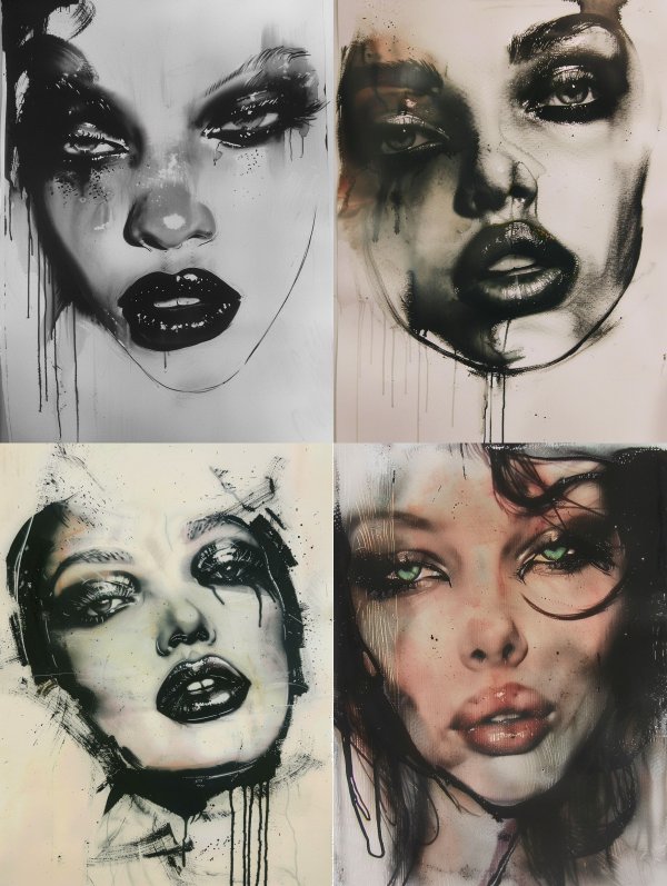 Ink Shadow Portrait
