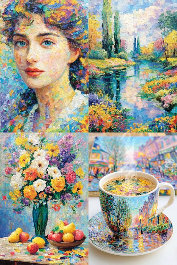 Prismatic Impressionist Muse