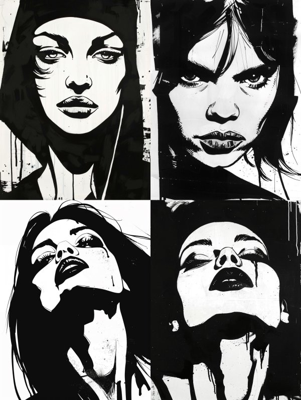 Noir High Contrast Portrait Study