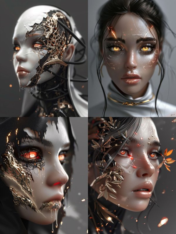 Fractured Porcelain Android