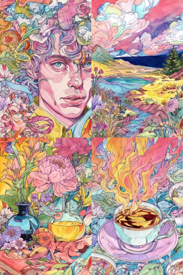 Floral Dreamscape Portrait