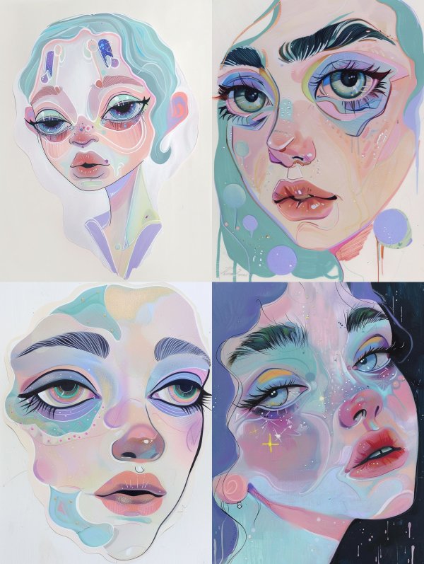 Ethereal Pastel Dream Portraits
