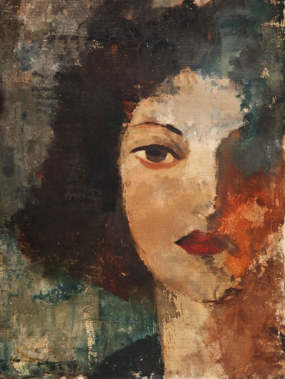 Fragmented Gaze in Oil