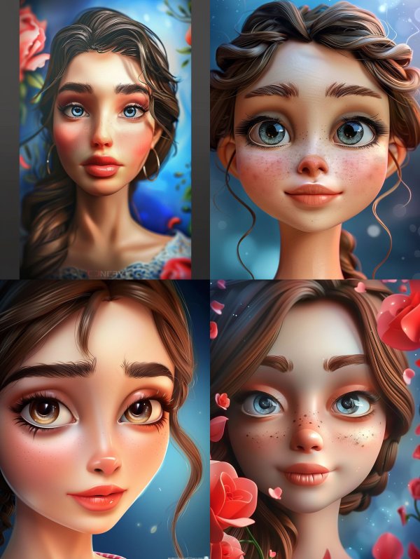 Ethereal Digital Portraiture Series