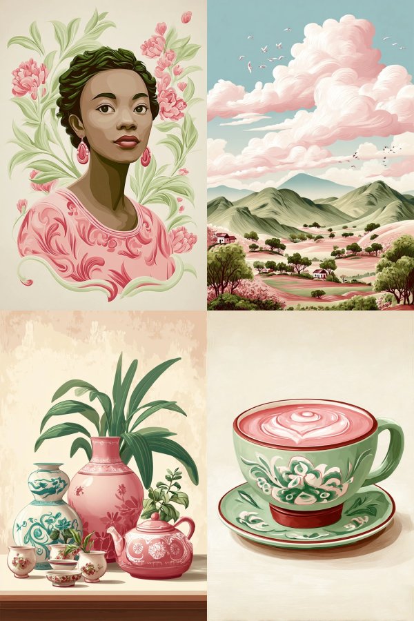 Floral Elegance Portrait
