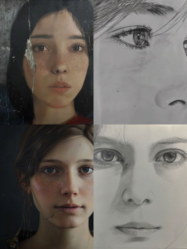Ethereal Pencil Portrait Studies