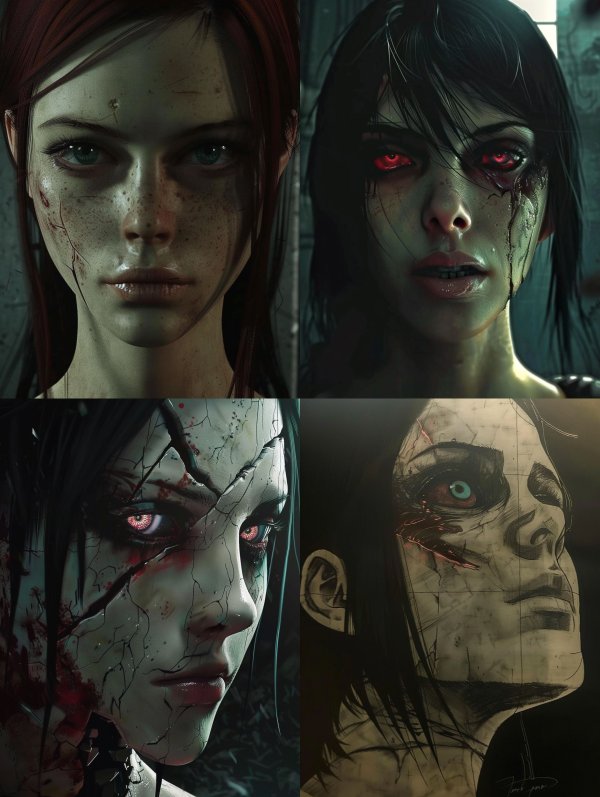 Gritty Crimson Gaze
