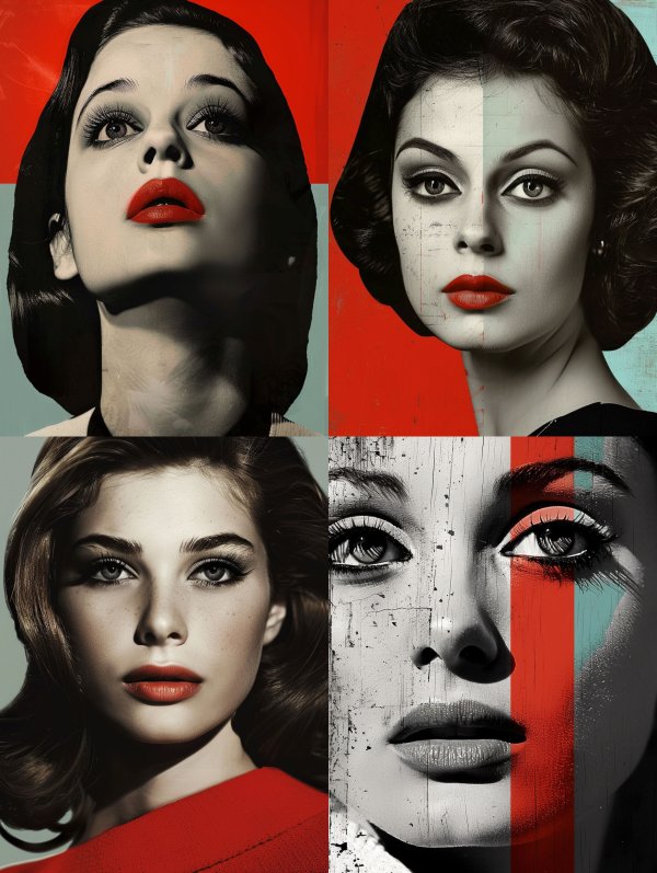 Crimson Vintage Glamour