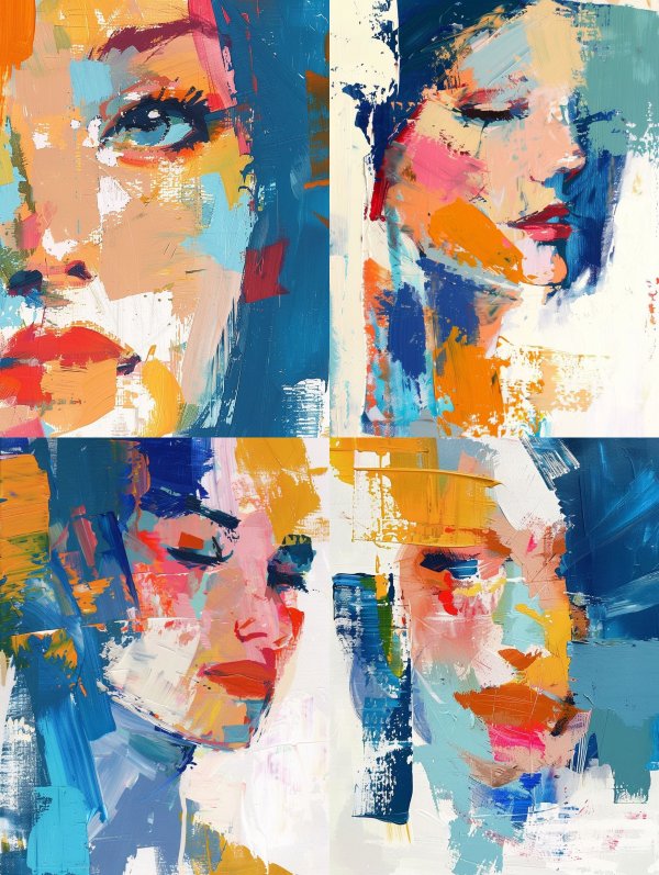 Abstract Prism Portrait