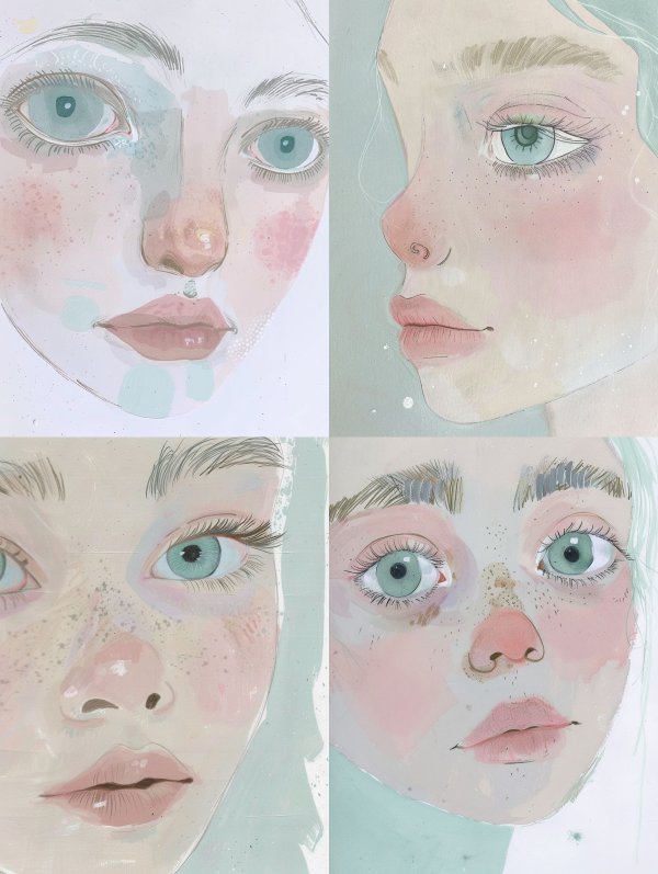 Ethereal Pastel Gaze