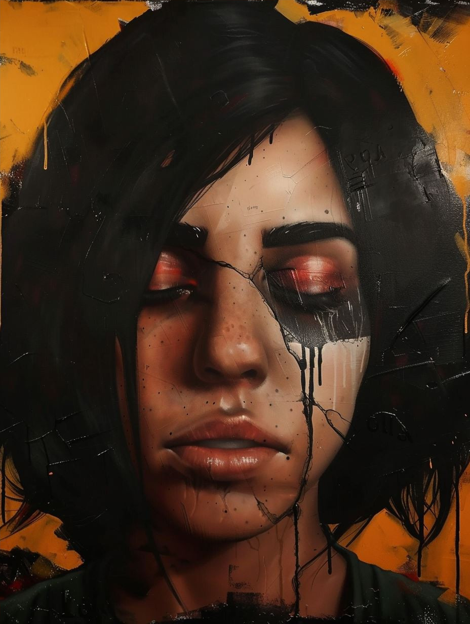 Shadowed Gaze of Amber Light