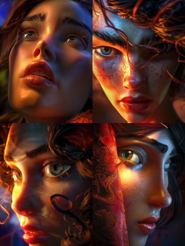 Ethereal Cinematic Portrait Studies