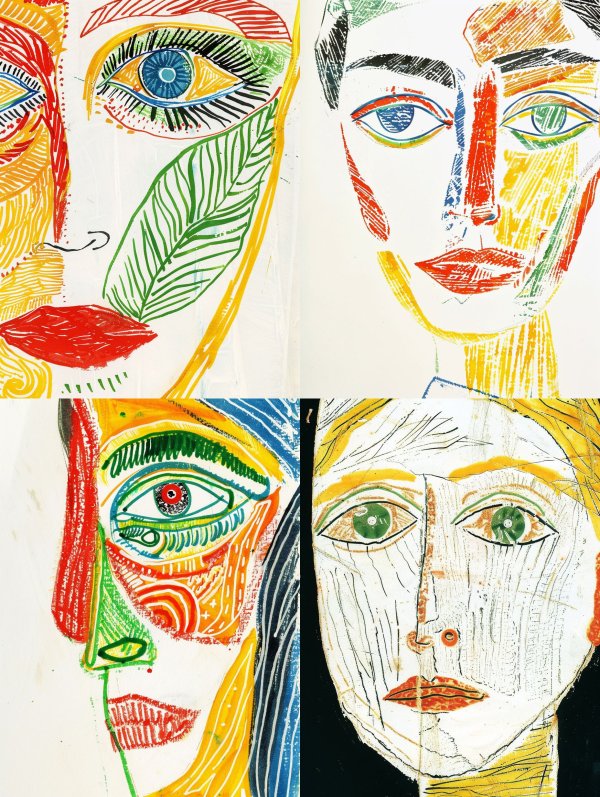 Abstract Prism Portrait Studies