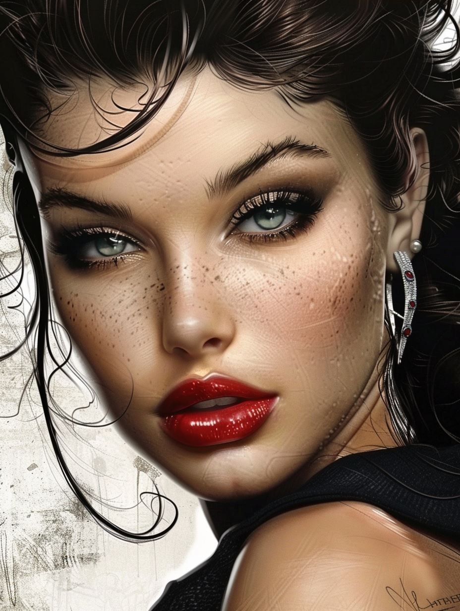 Gritty Glamour Portrait