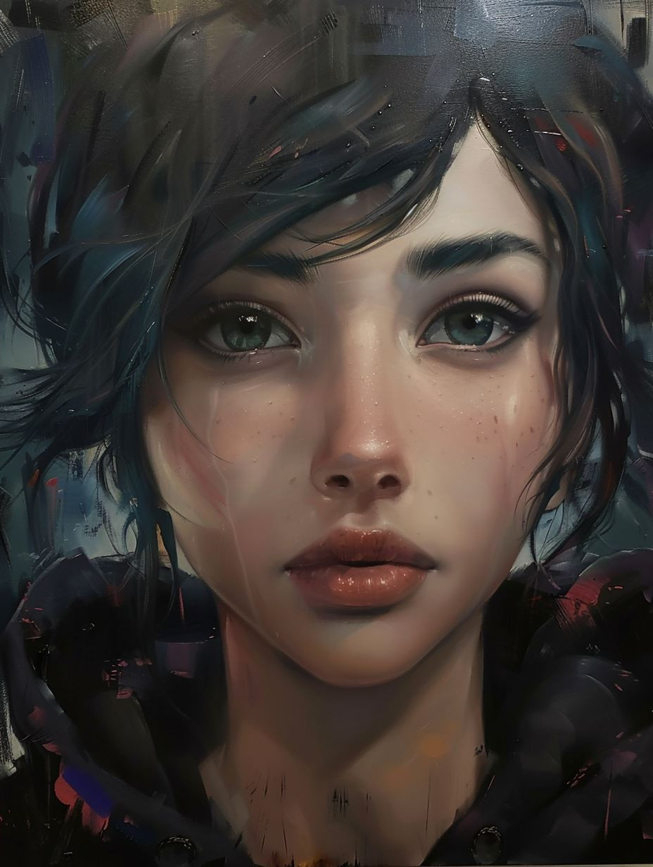 Melancholic Azure Gaze