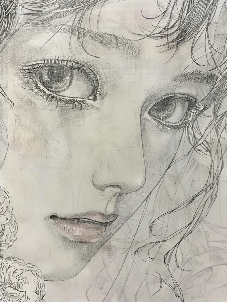 Ethereal Charcoal Portrait Study