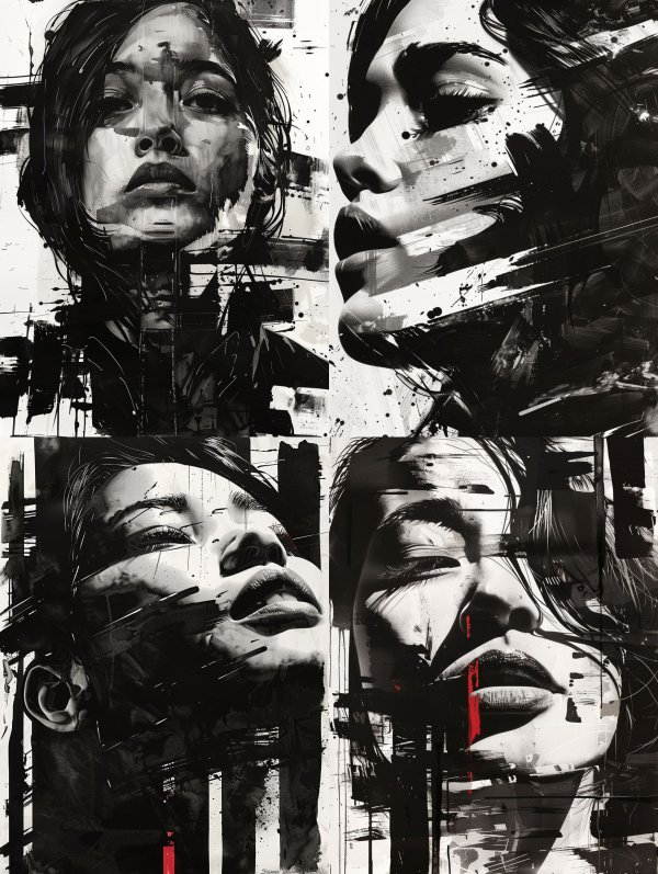 Fragmented Soul in Ink