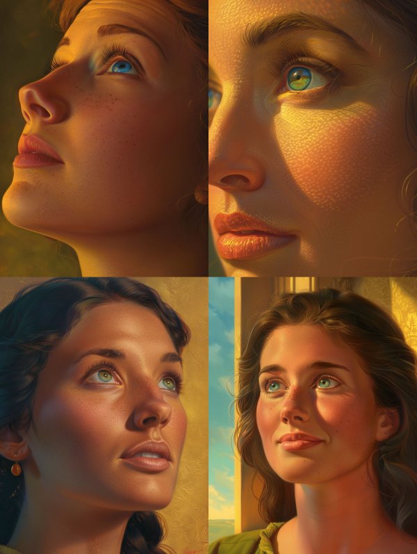 Golden Hour Ethereal Gaze