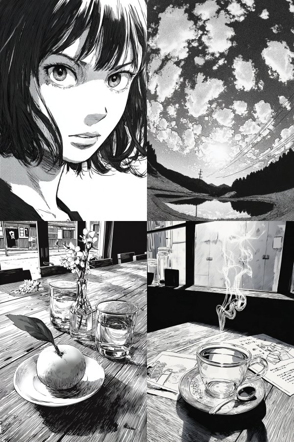 Ink Noir Manga Portrait
