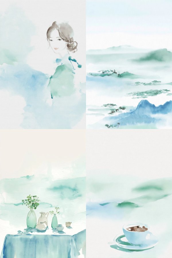 Ethereal Watercolor Muse