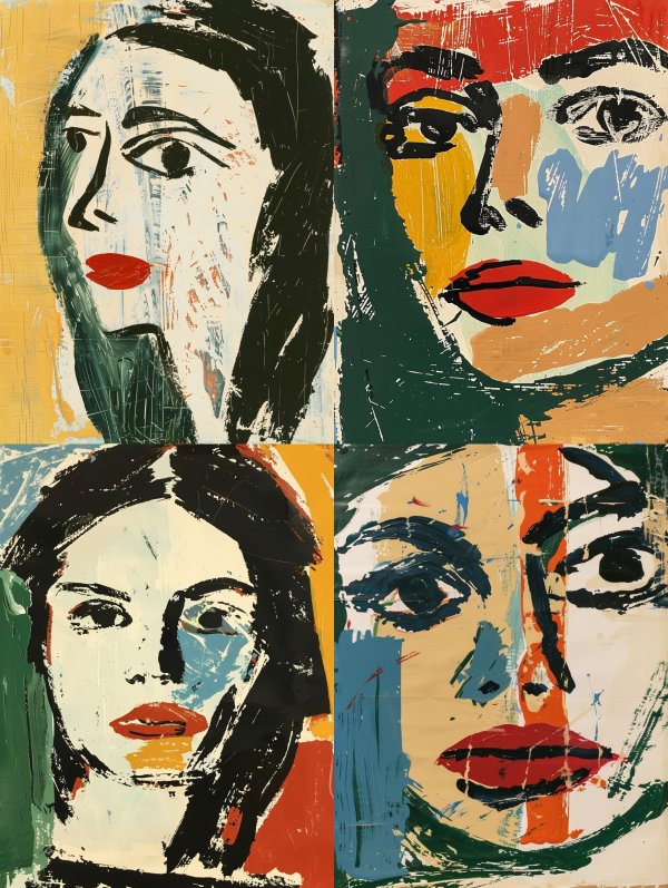 Abstract Expressionist Muse