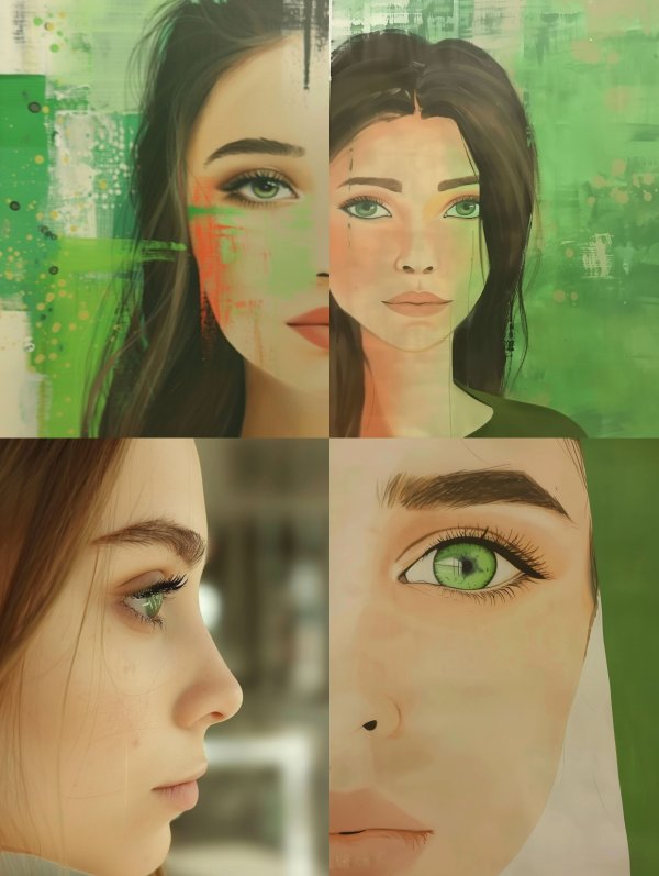 Emerald Abstract Muse