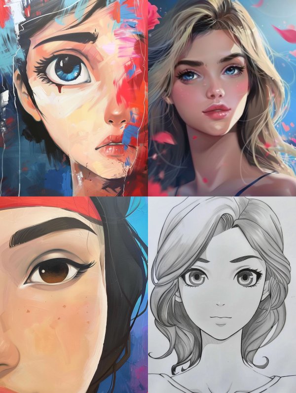 Ethereal Digital Portrait Art Styles