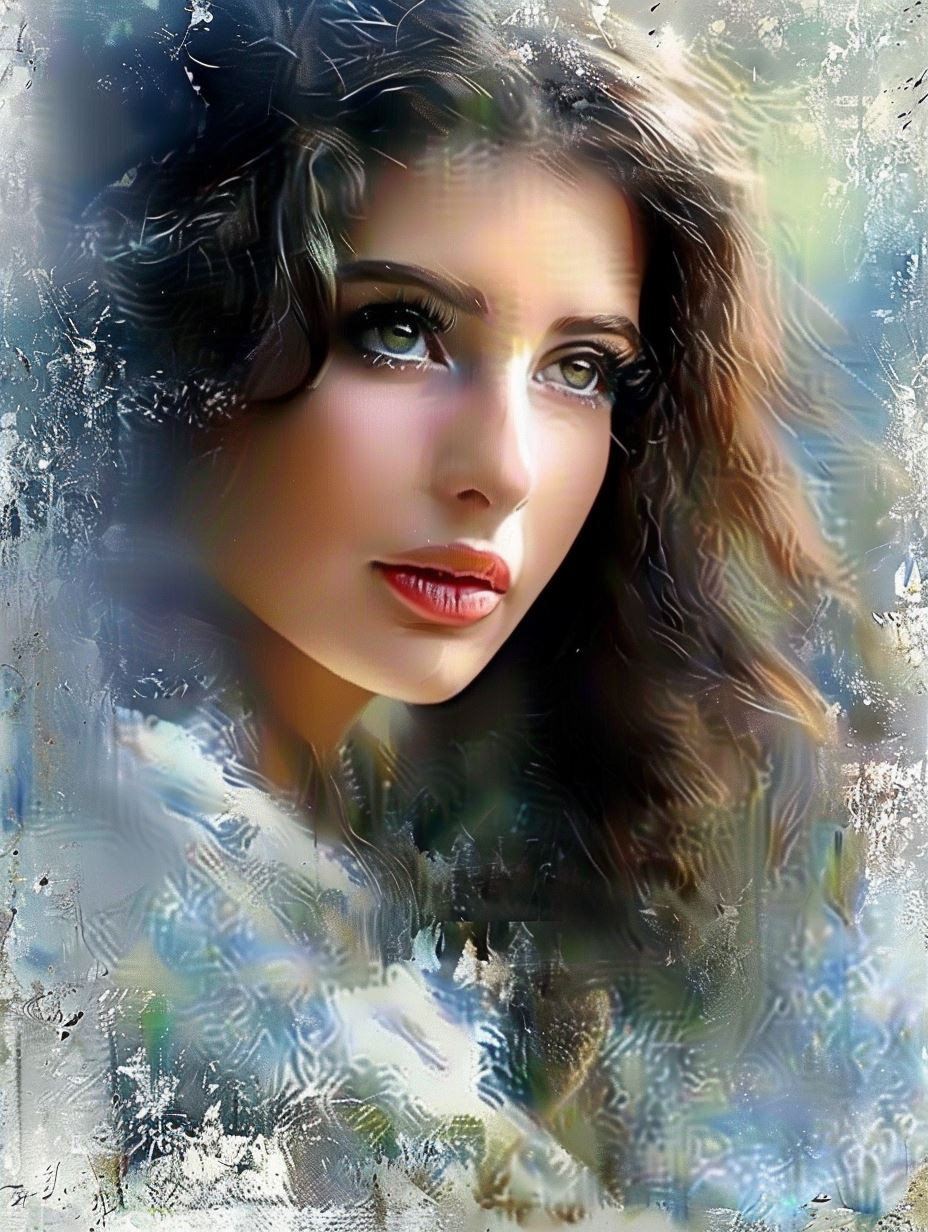 Ethereal Gaze in Textured Blue