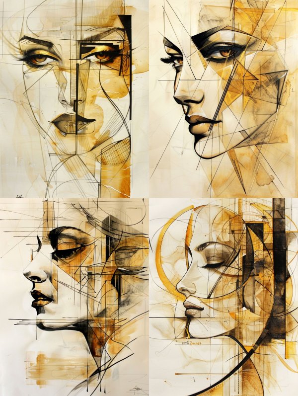 Golden Geometric Gaze