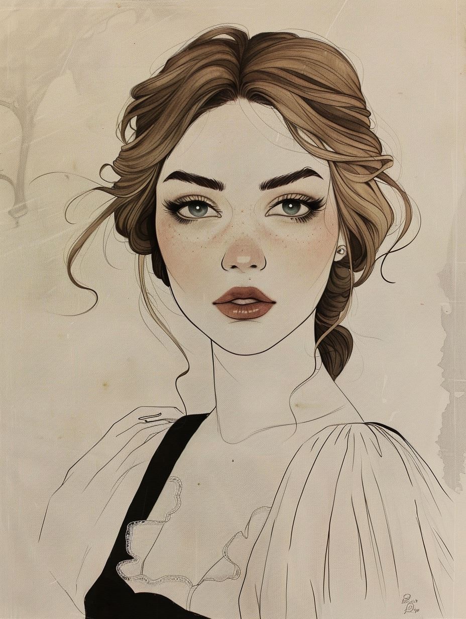 Noir Elegance Sketch