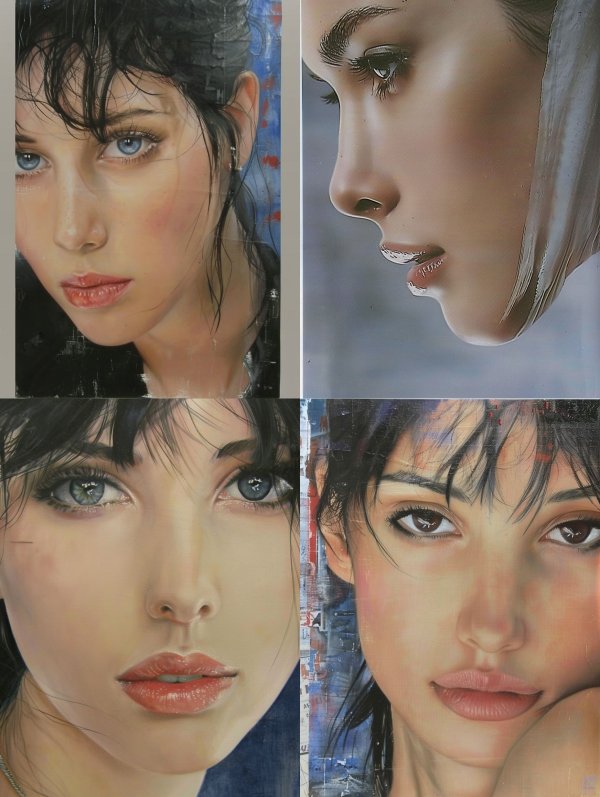 Melancholy Gaze in Oil
