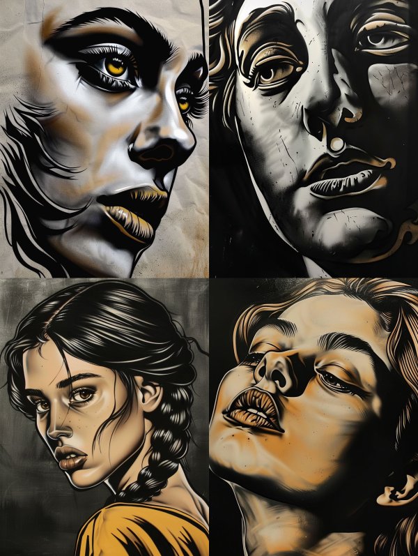 Golden Gaze Graffiti