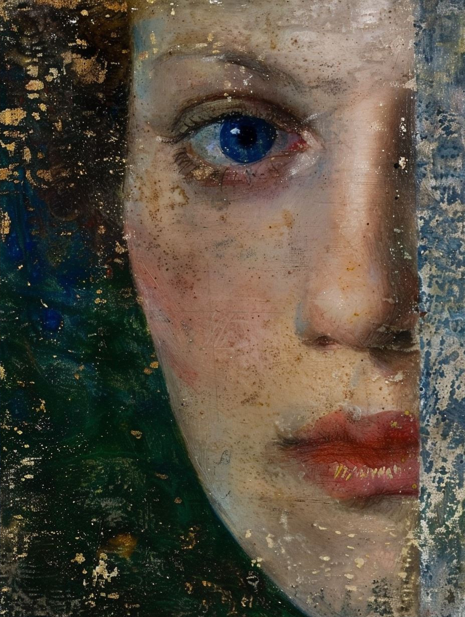 Fragmented Gaze of Textured Oil