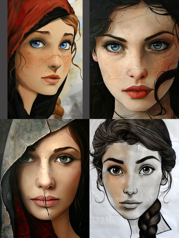 Ethereal Digital Portraiture Study