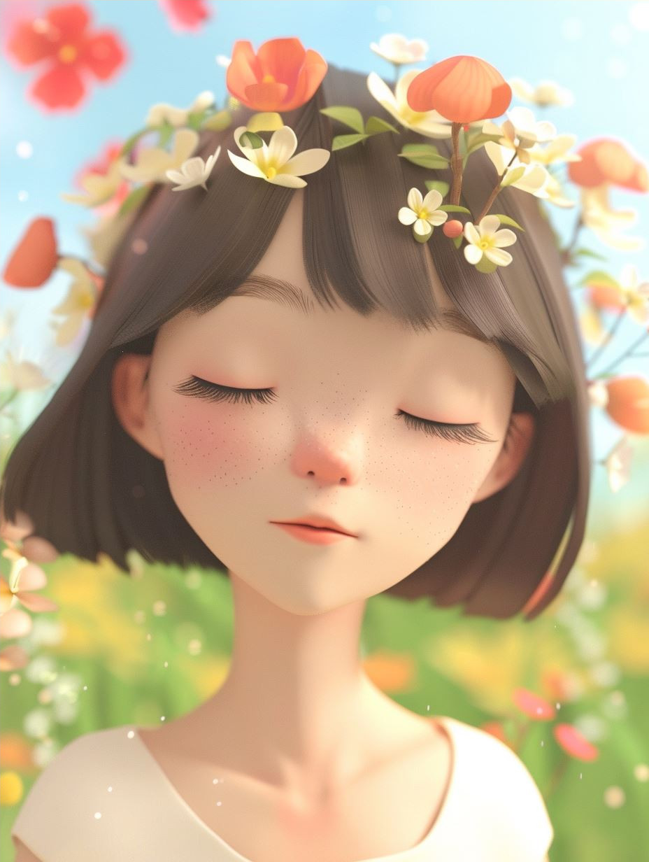 Ethereal Soft Focus Anime Portrait