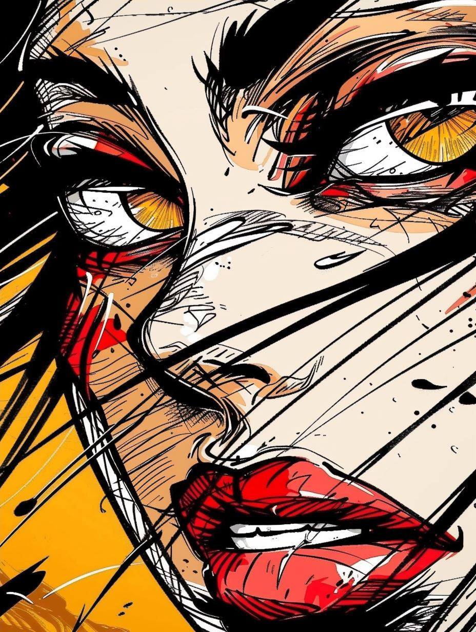 Dynamic Ink Manga Portrait