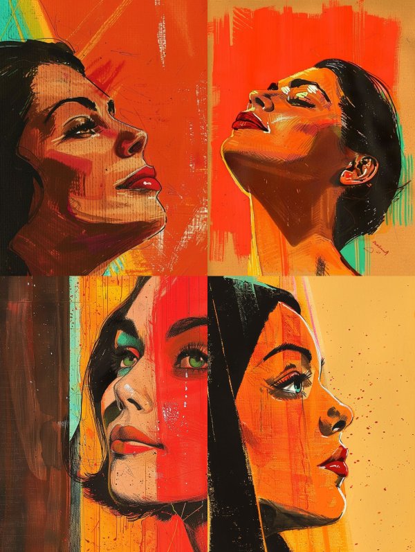 Vibrant Urban Expressionist Portrait