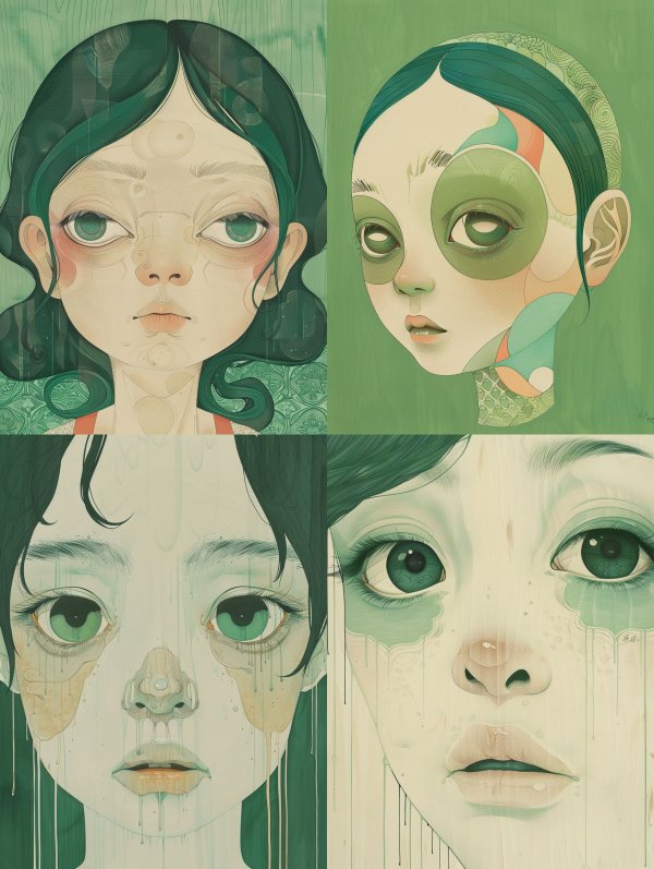 Emerald Ethereal Gaze