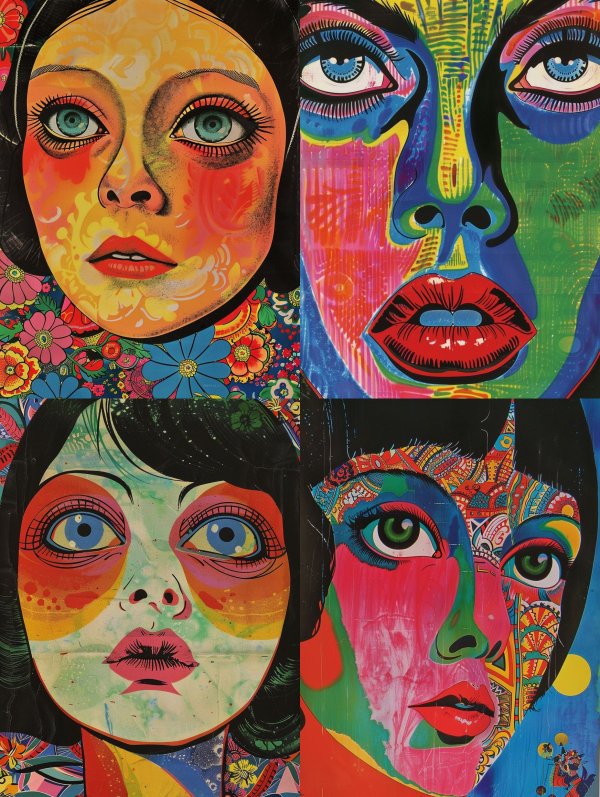 Psychedelic Floral Gaze