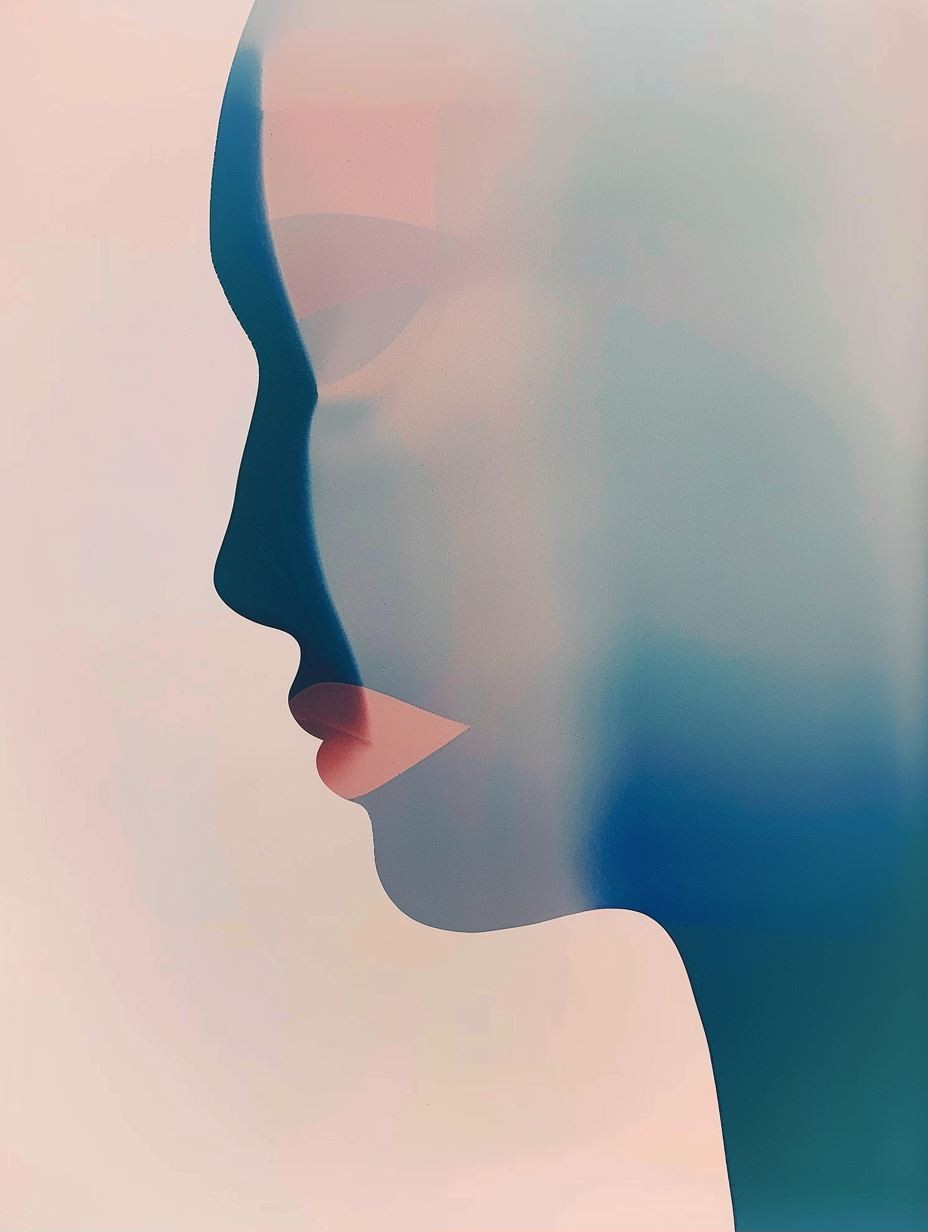 Ethereal Azure Silhouette