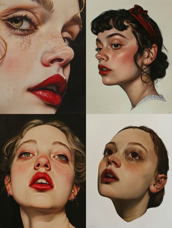 Crimson Gaze Portrait