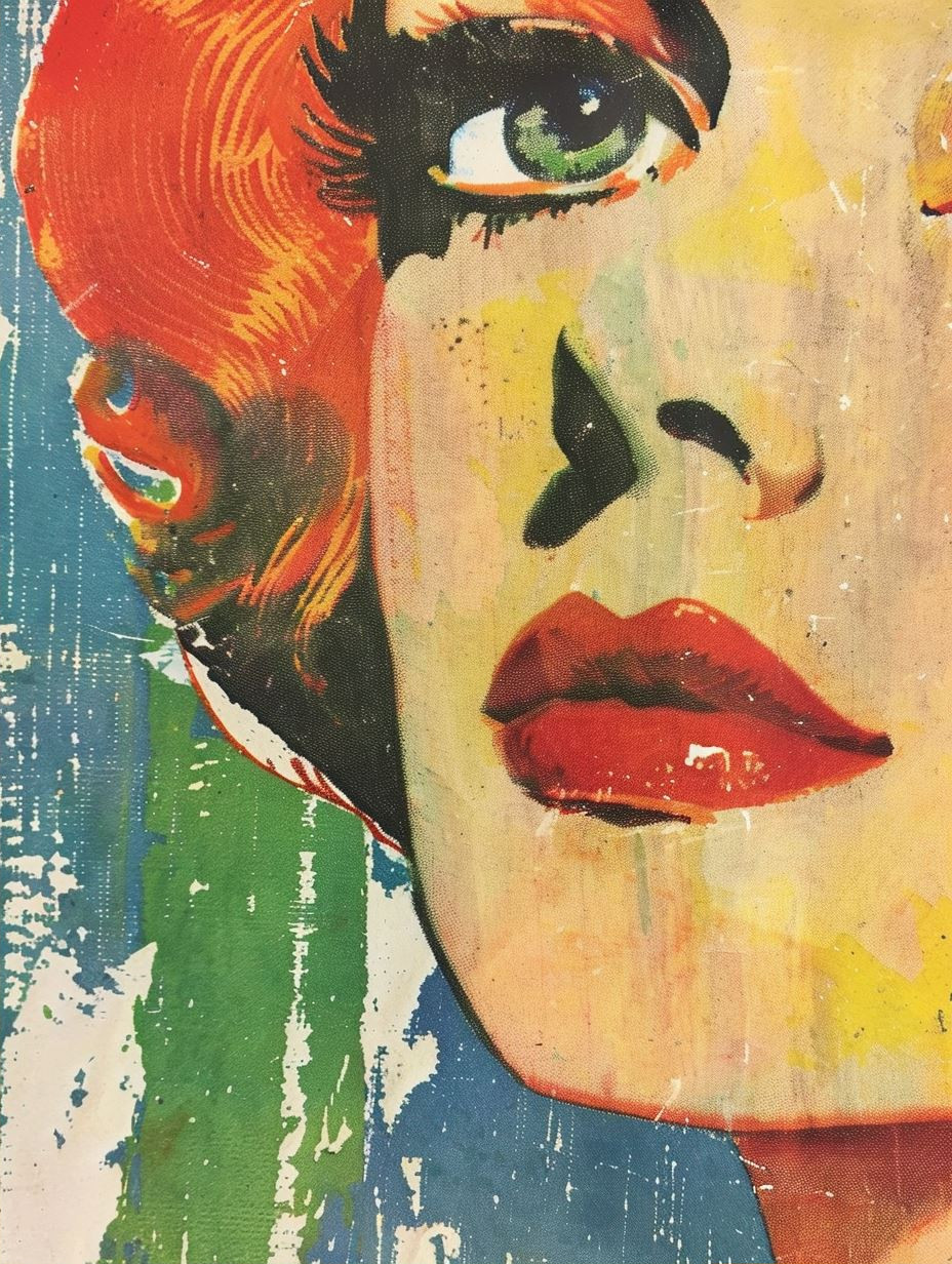 Vibrant Pop Art Portrait Study