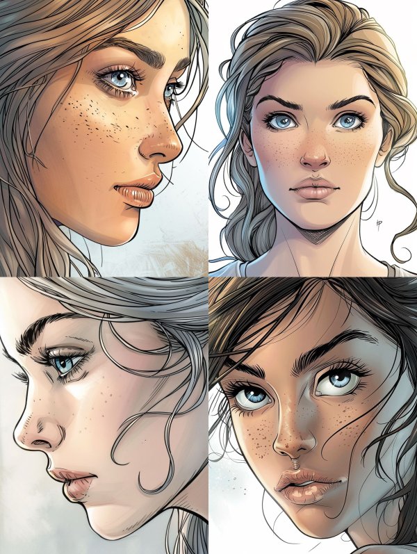 Sun-Kissed Digital Portrait Study