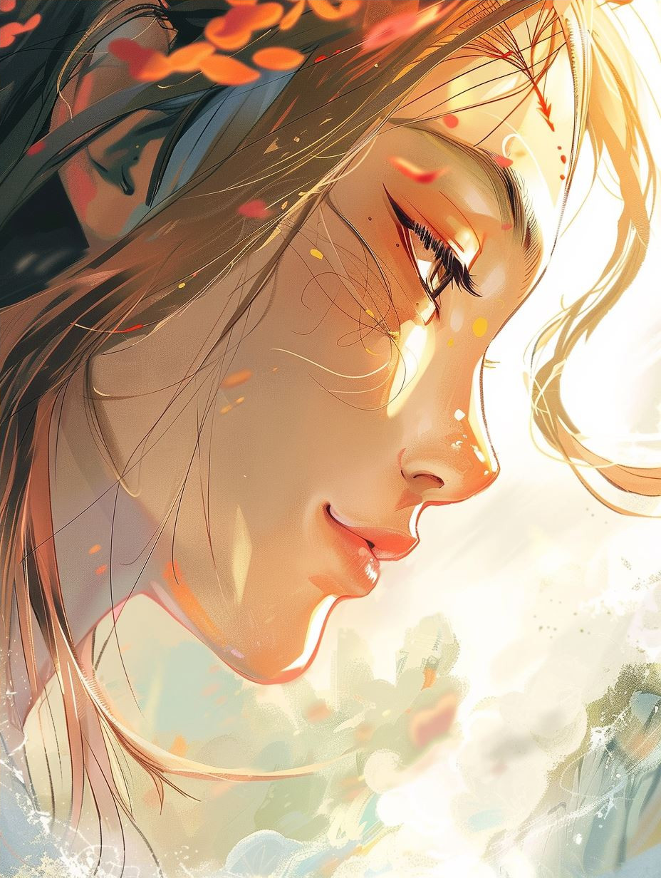 Ethereal Gaze in Soft Pastels