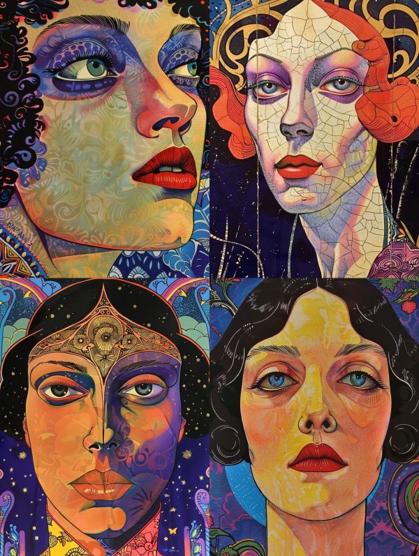 Psychedelic Dream Portrait