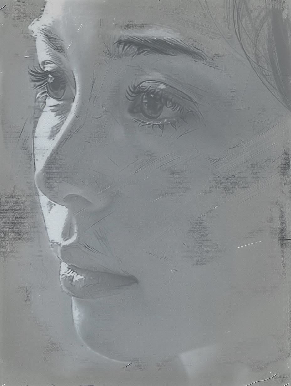 Fragmented Ethereal Portrait Study