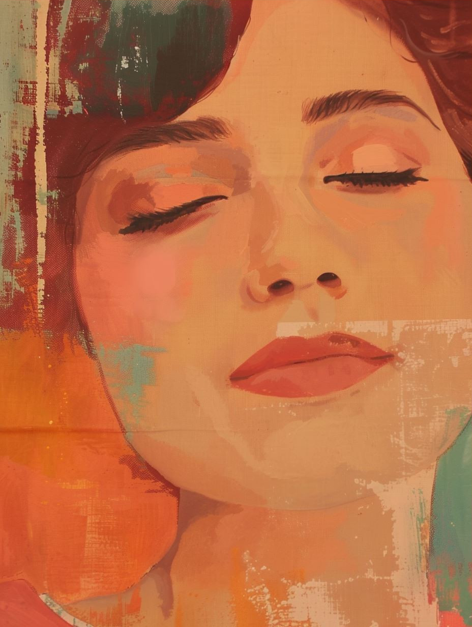 Abstract Mixed Media Portraiture
